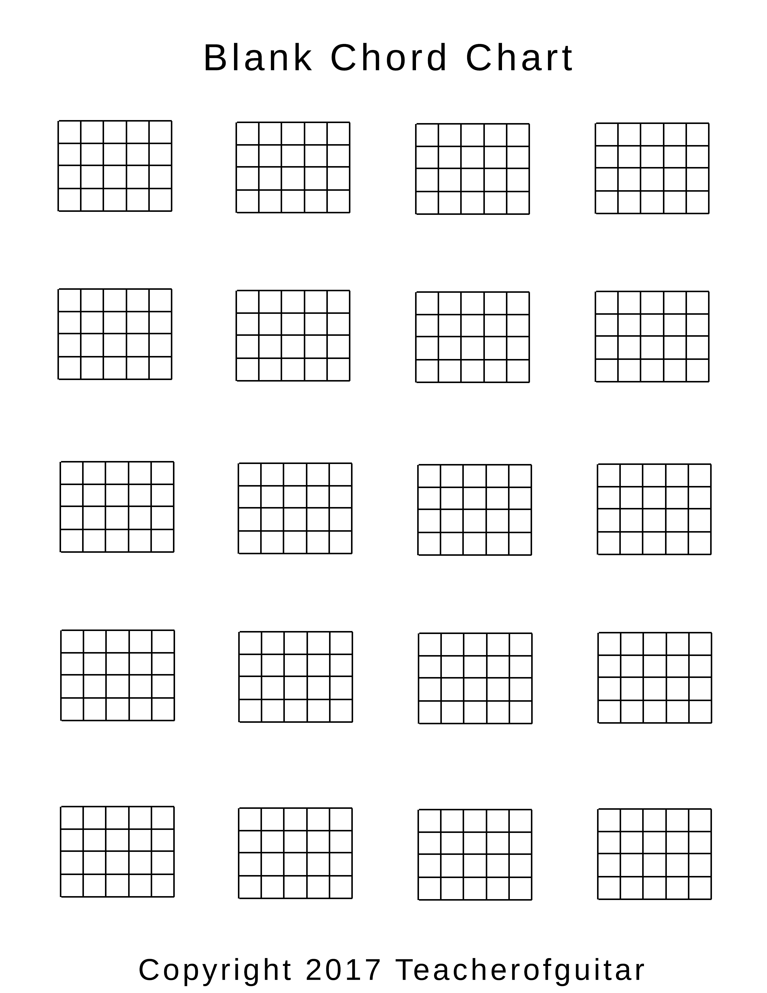Blank Guitar Chord Sheets Printable - modelspassa